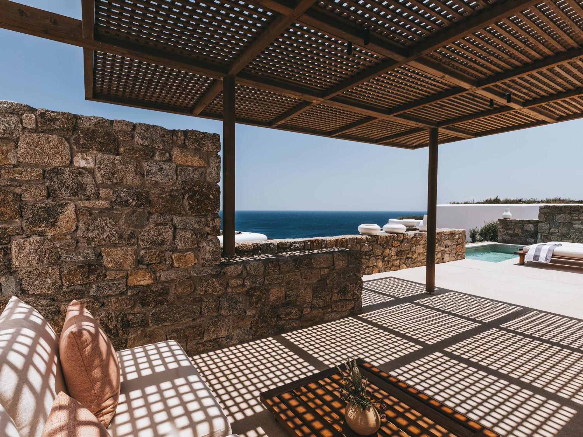 Cali Mykonos Hotel คาลาฟาติส ภายนอก รูปภาพ