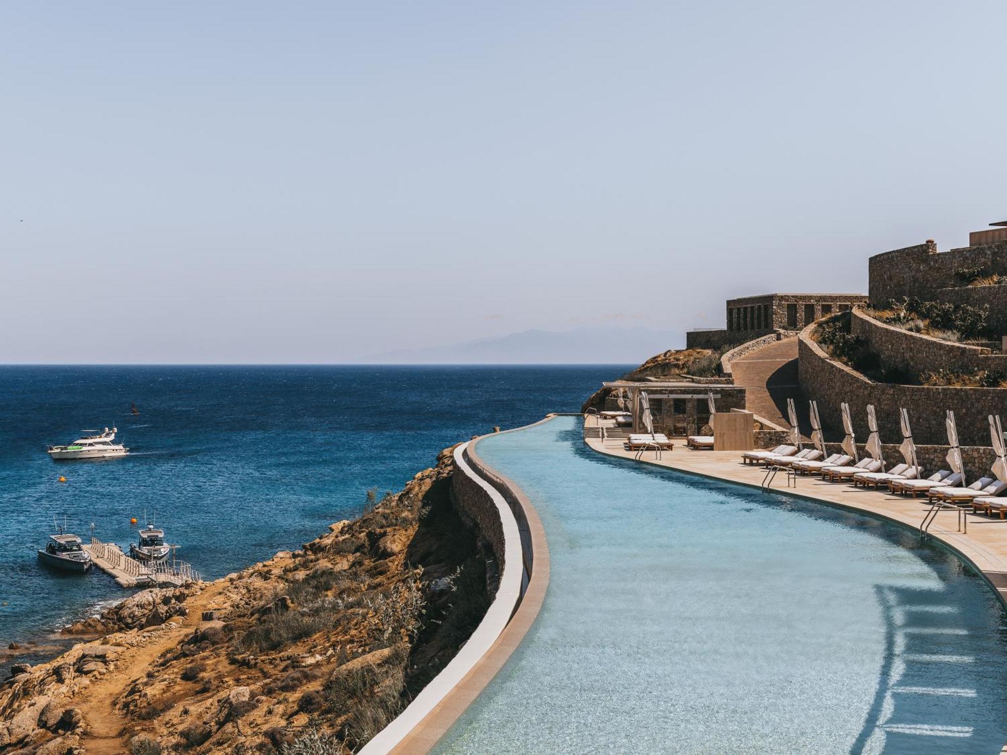 Cali Mykonos Hotel คาลาฟาติส ภายนอก รูปภาพ