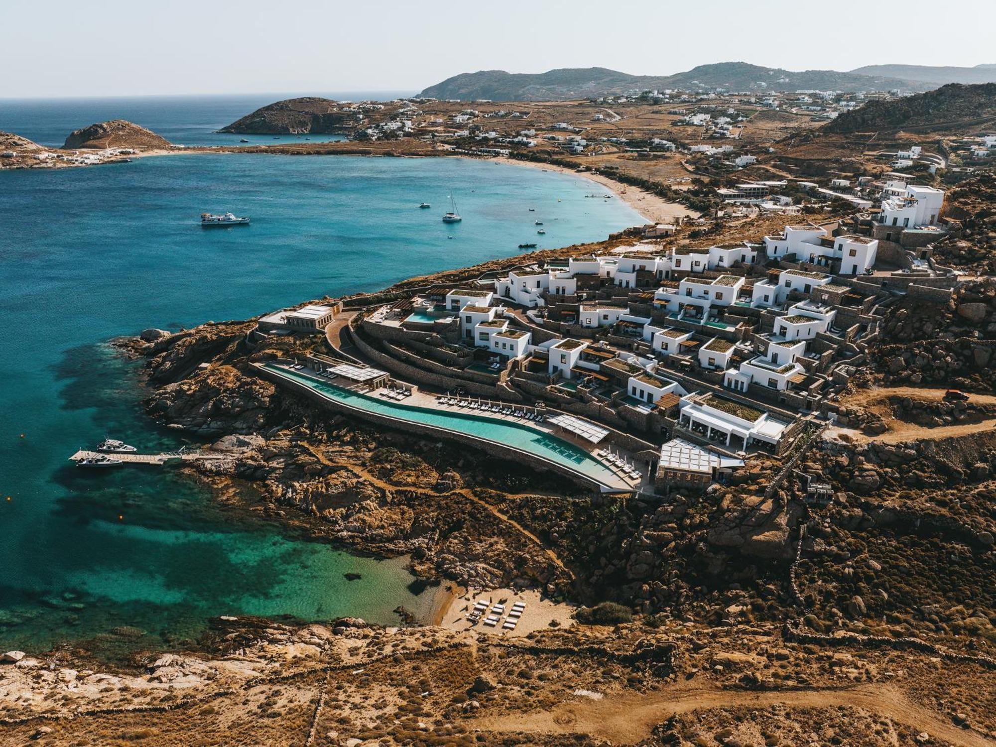 Cali Mykonos Hotel คาลาฟาติส ภายนอก รูปภาพ