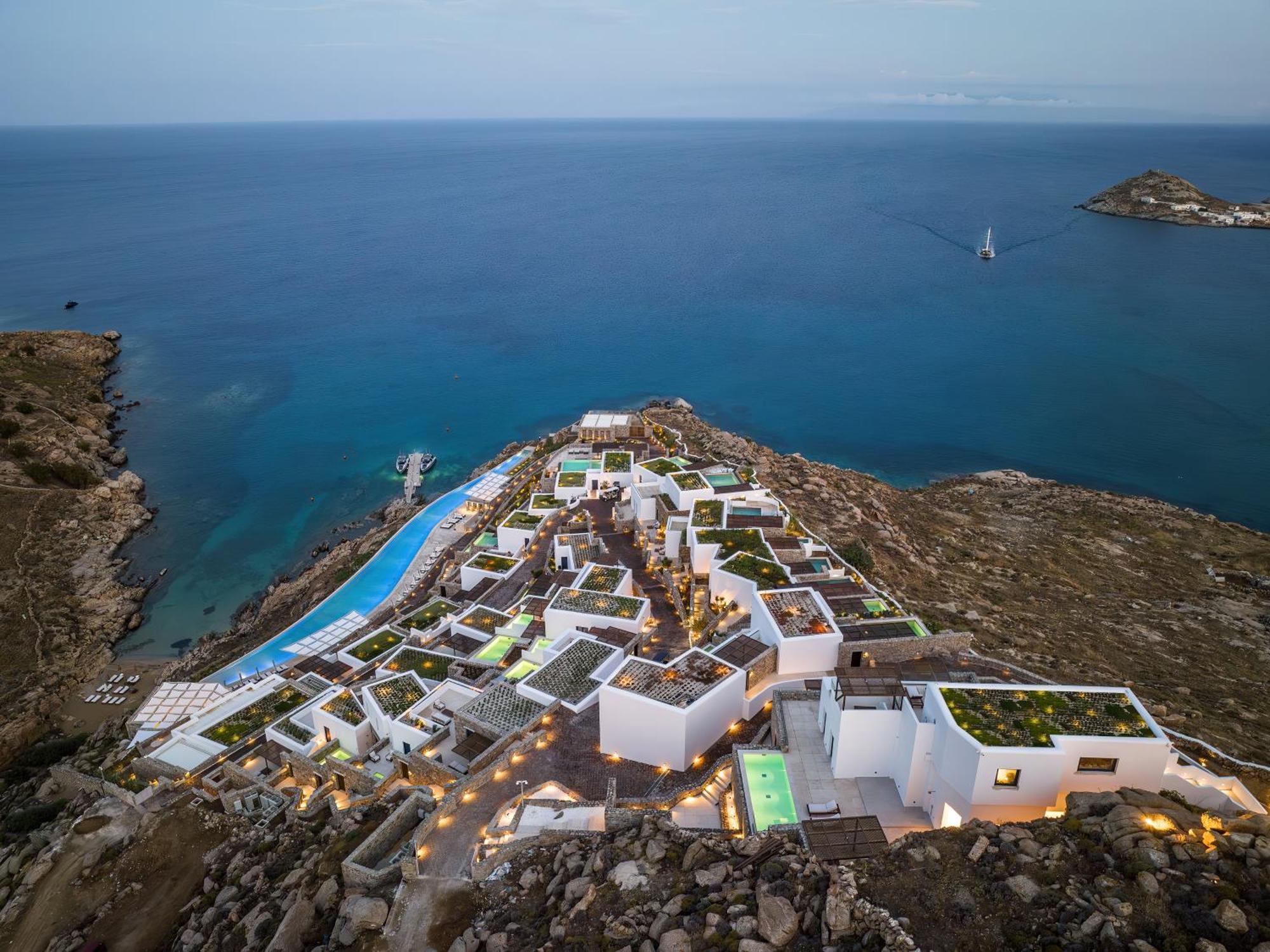 Cali Mykonos Hotel คาลาฟาติส ภายนอก รูปภาพ