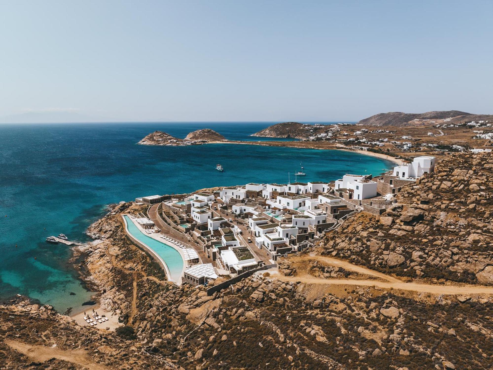 Cali Mykonos Hotel คาลาฟาติส ภายนอก รูปภาพ