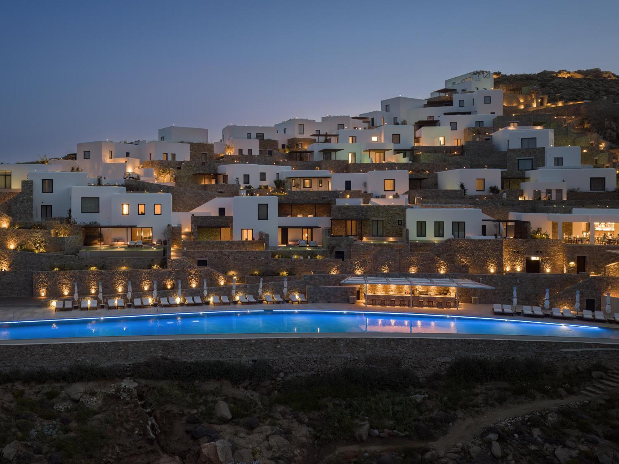 Cali Mykonos Hotel คาลาฟาติส ภายนอก รูปภาพ