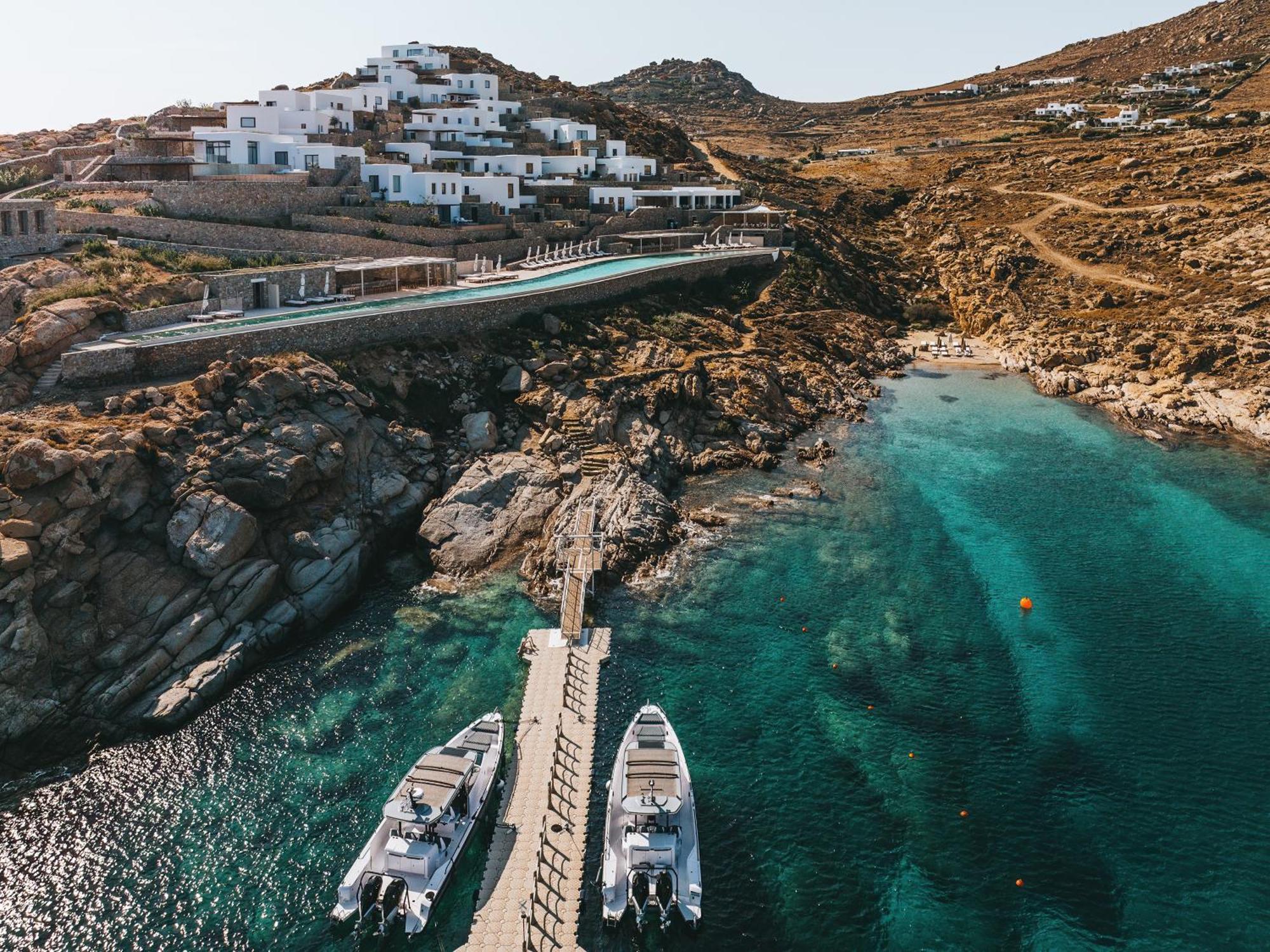Cali Mykonos Hotel คาลาฟาติส ภายนอก รูปภาพ